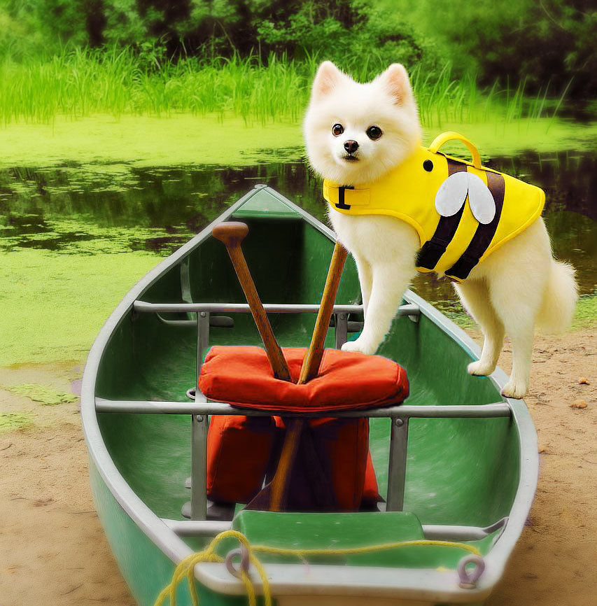 Cute Bee Dog Life Jacket โ Safety Swim Vest for Small Dogs๐