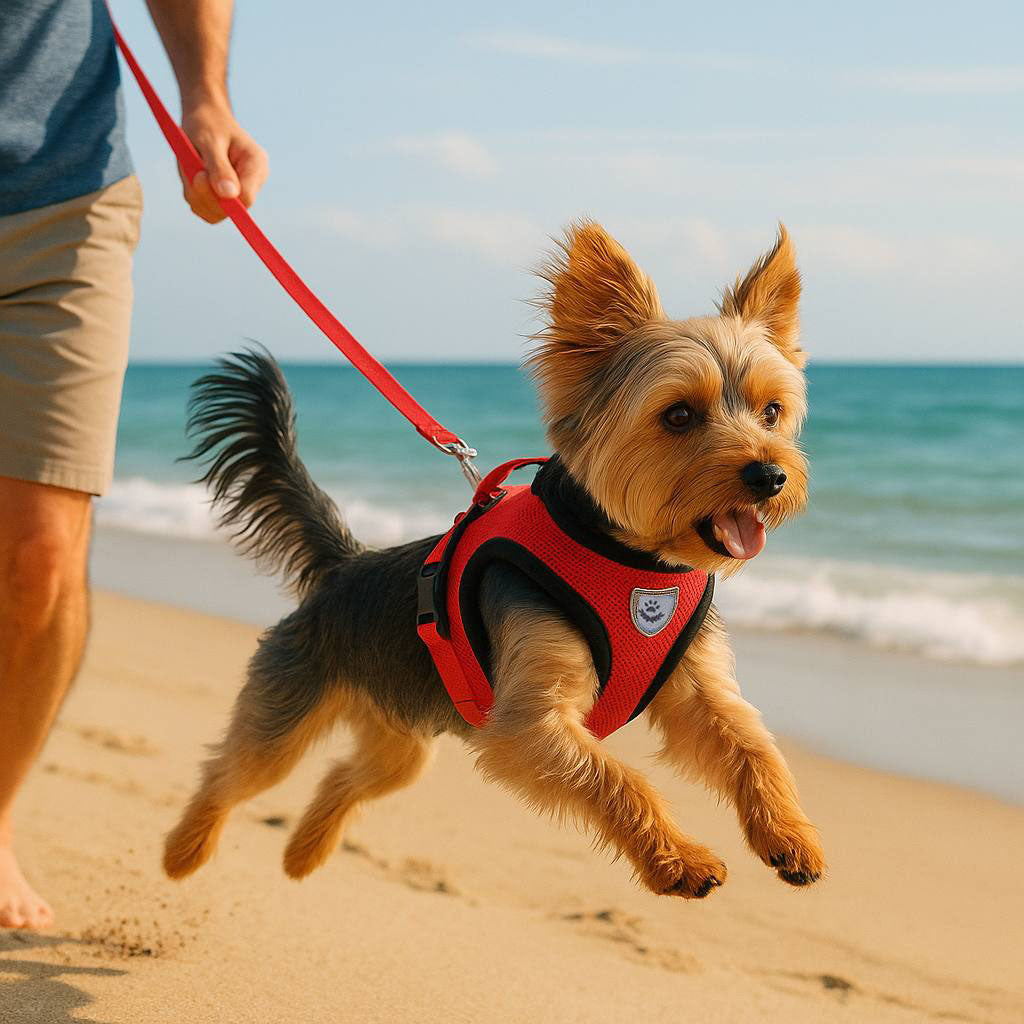 Dog Harness Vest Walking Lead Leash for Puppy Dogs Collar Polyester Adjustable Mesh Dog Harness for Small Medium Pet Accessories