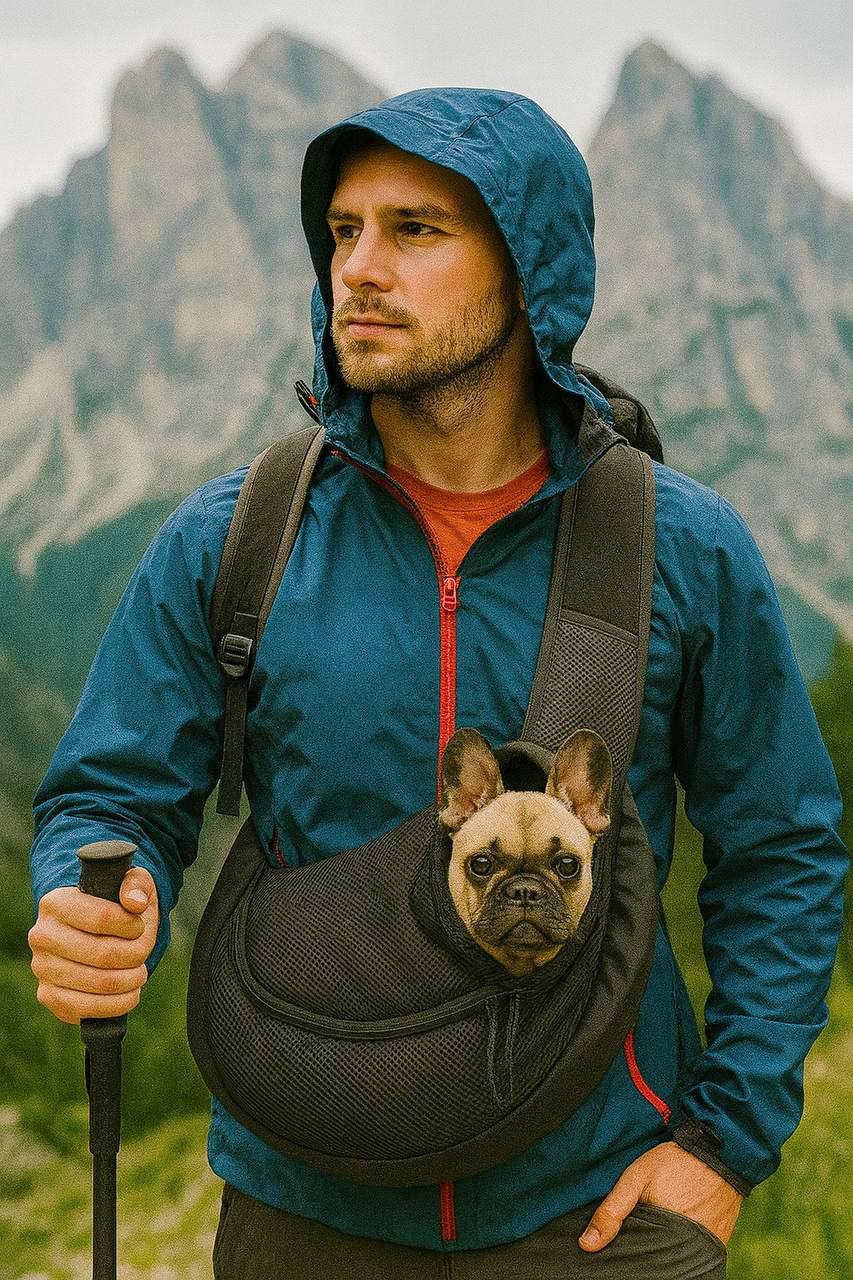 Premium Pet Backpack Crossbody – Comfortable Travel Carrier for Cats & Dogs