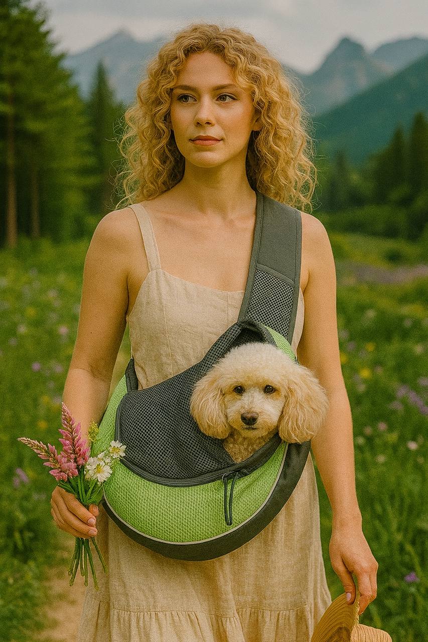 Premium Pet Backpack Crossbody – Comfortable Travel Carrier for Cats & Dogs