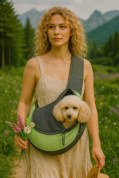 Premium Pet Backpack Crossbody – Comfortable Travel Carrier for Cats & Dogs