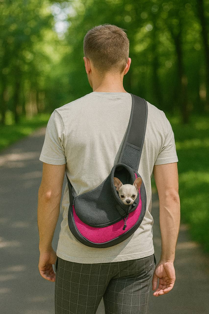 Premium Pet Backpack Crossbody – Comfortable Travel Carrier for Cats & Dogs