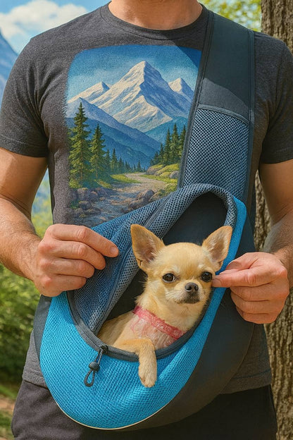 Premium Pet Backpack Crossbody – Comfortable Travel Carrier for Cats & Dogs