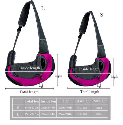 Premium Pet Backpack Crossbody – Comfortable Travel Carrier for Cats & Dogs