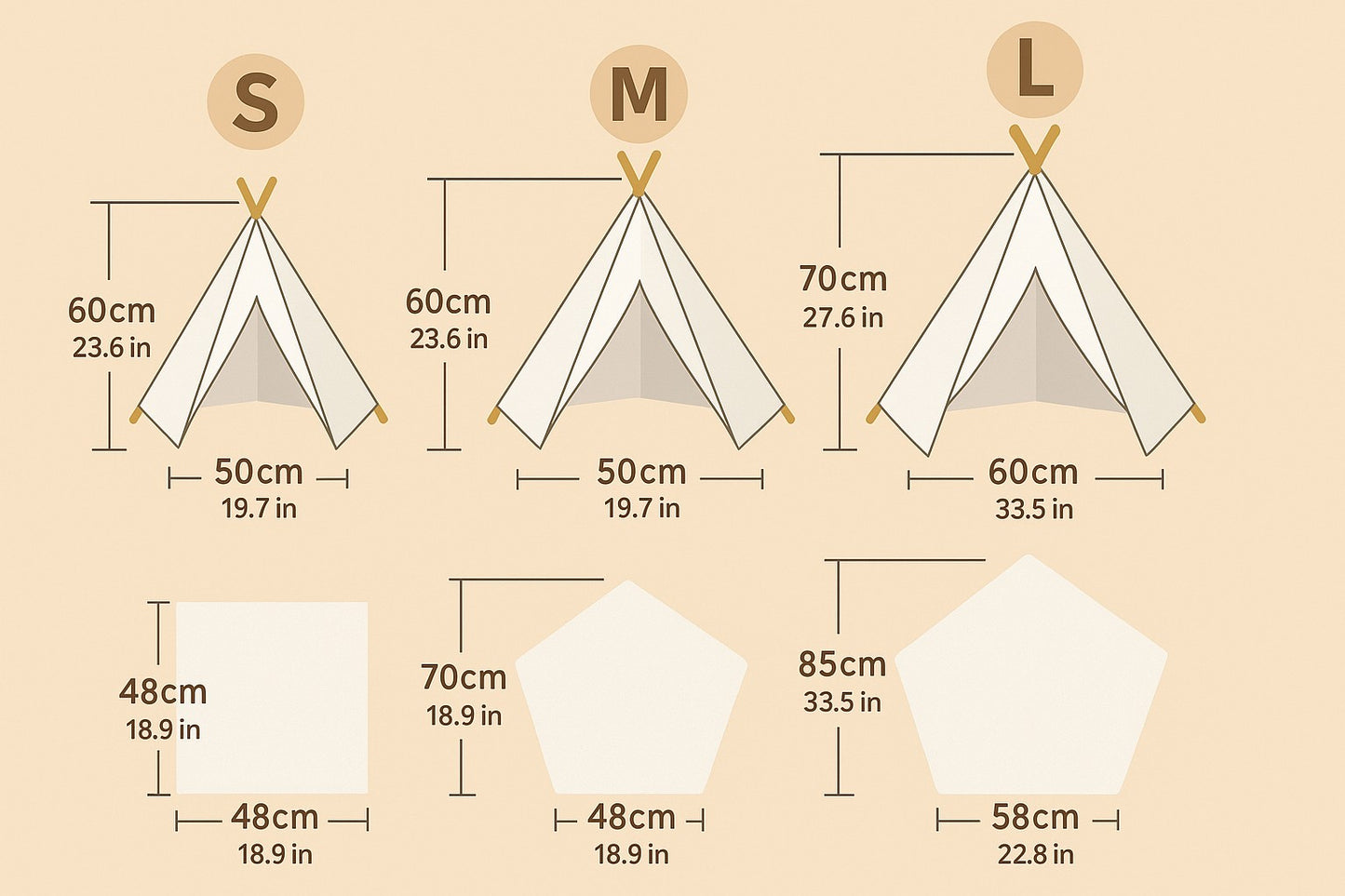 Portable Pet Teepee Tent for Cats and Dogs Indoor Pet House with Washable Cushion Small Dog Bed Cute Puppy Play Tent with Blackboard