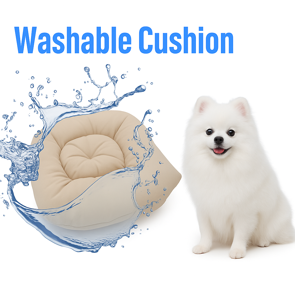 Portable Pet Teepee Tent for Cats and Dogs Indoor Pet House with Washable Cushion Small Dog Bed Cute Puppy Play Tent with Blackboard