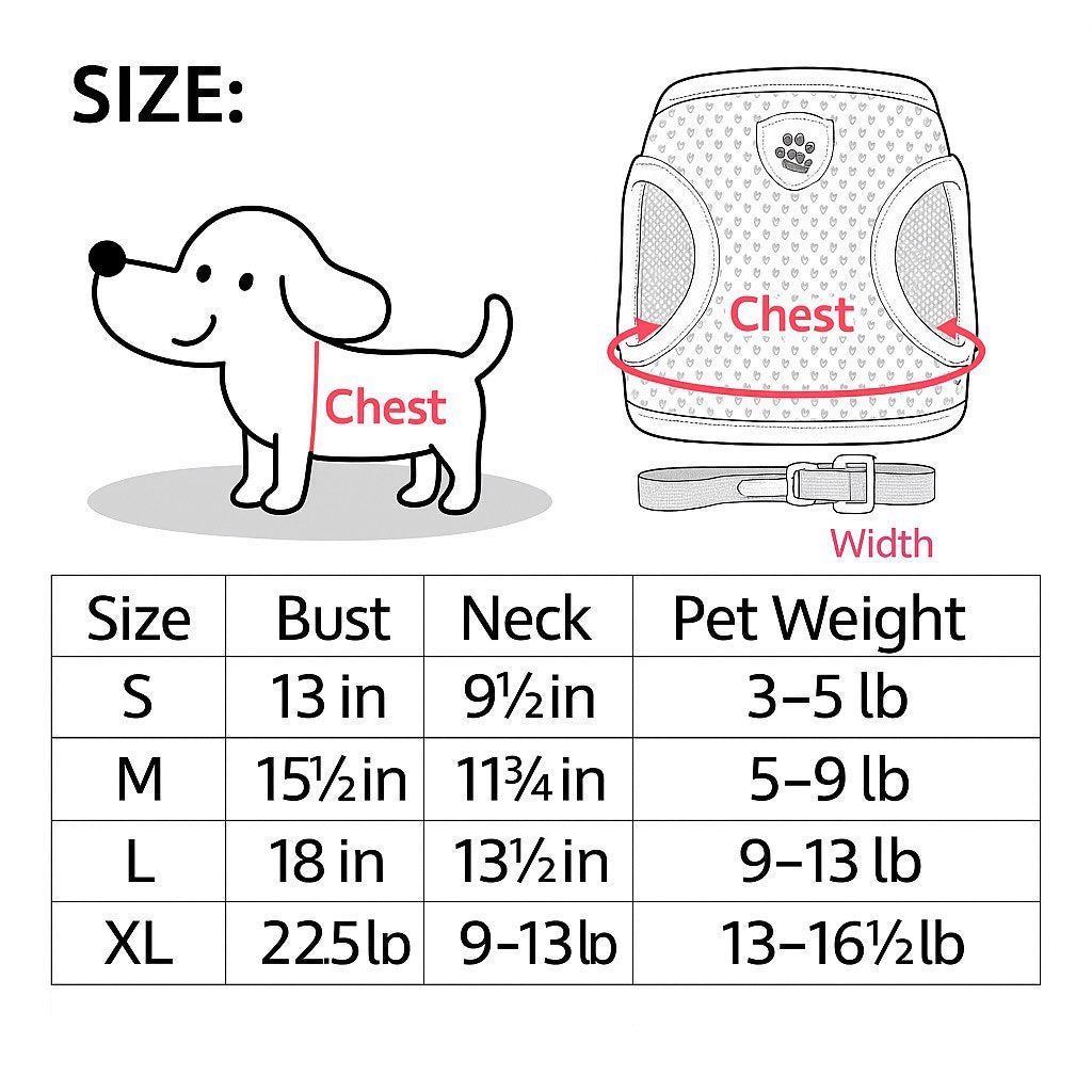 Dog Harness Vest Walking Lead Leash for Puppy Dogs Collar Polyester Adjustable Mesh Dog Harness for Small Medium Pet Accessories
