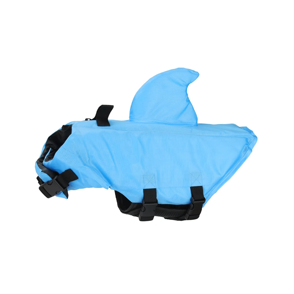 Luxury Dog Life Jacket – Shark Design Swim Vest for Small & Medium Breeds