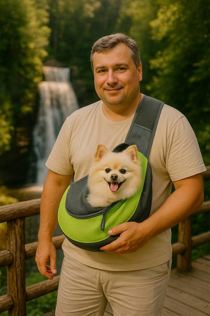Premium Pet Backpack Crossbody – Comfortable Travel Carrier for Cats & Dogs